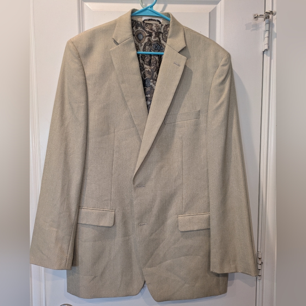 Lauren Ralph Lauren Men’s Tan Sport Coat Blazer 44L Two Button Classic Fit